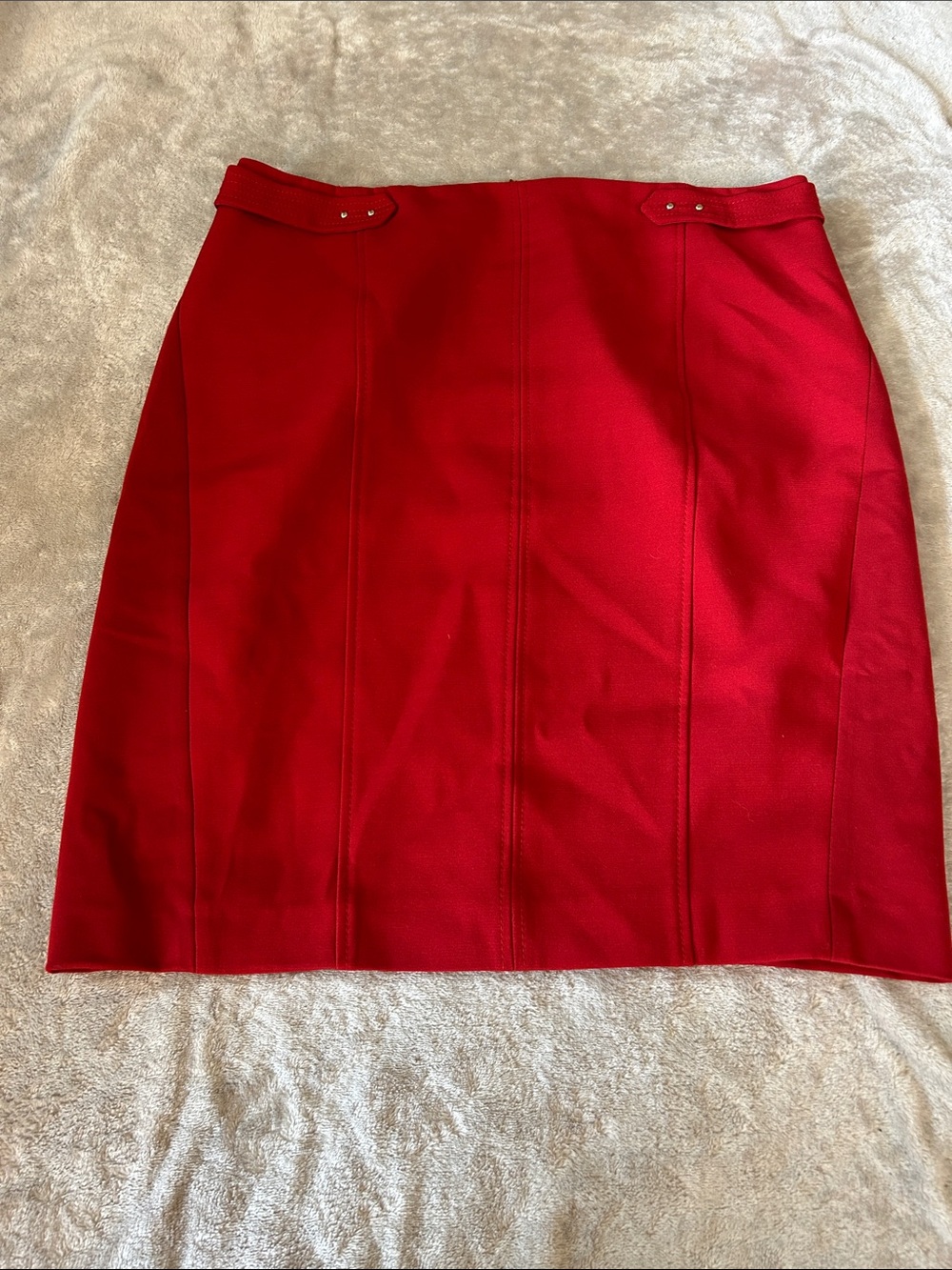 WHBM red pencil skirt